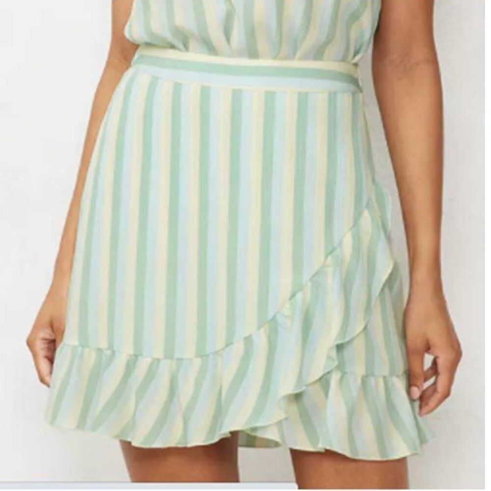 Women's Lauren Conrad Ruffle Mint Mini Skirt